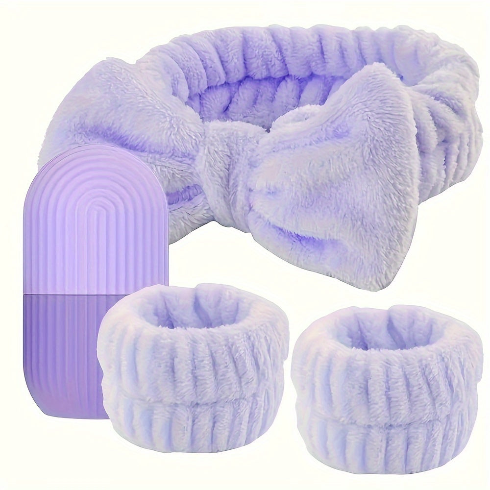Ice Face Roller, Headband & Wristband Kit