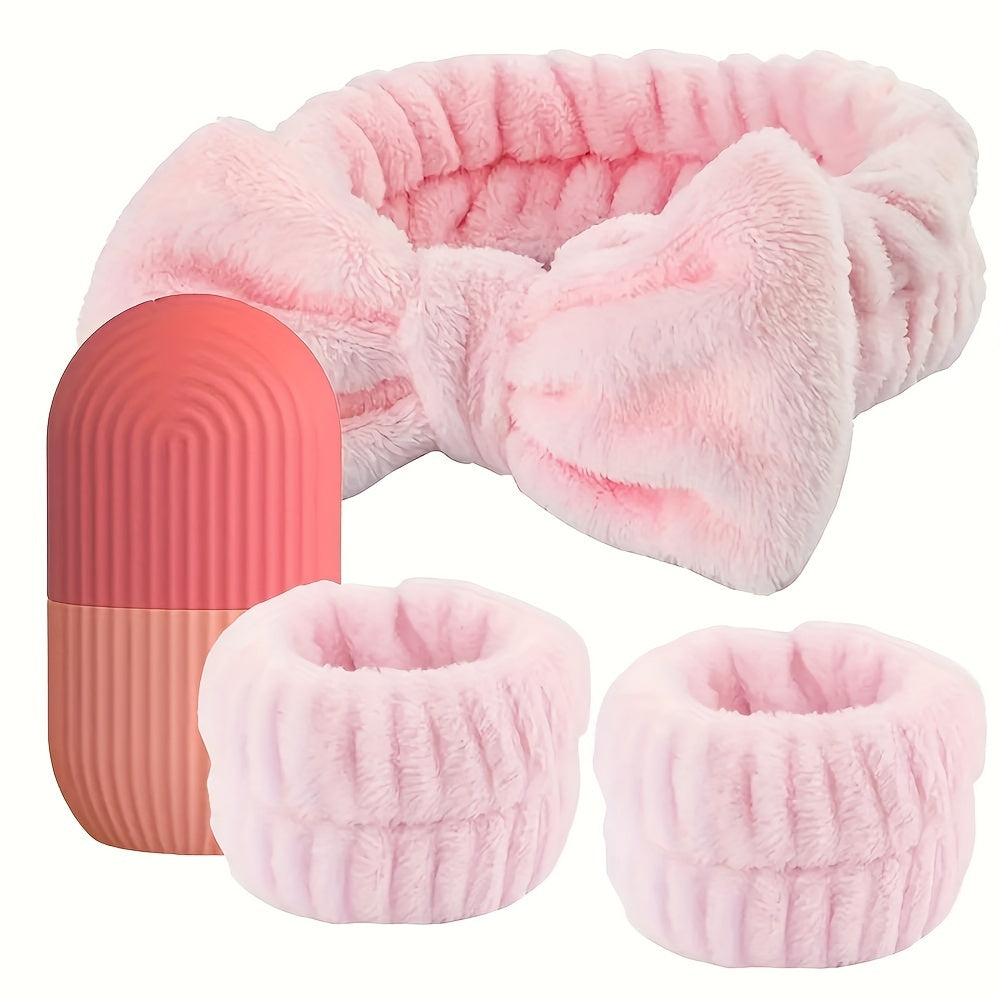Ice Face Roller, Headband & Wristband Kit