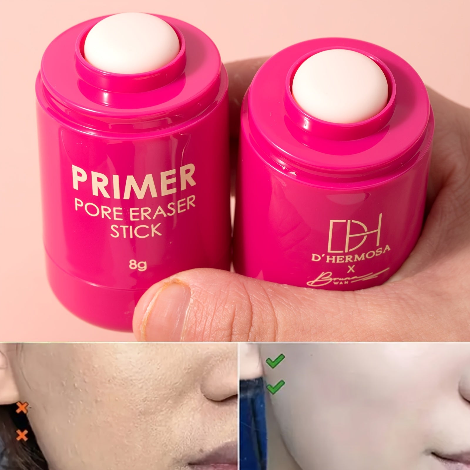 Pore-hiding & mild oil-control primer