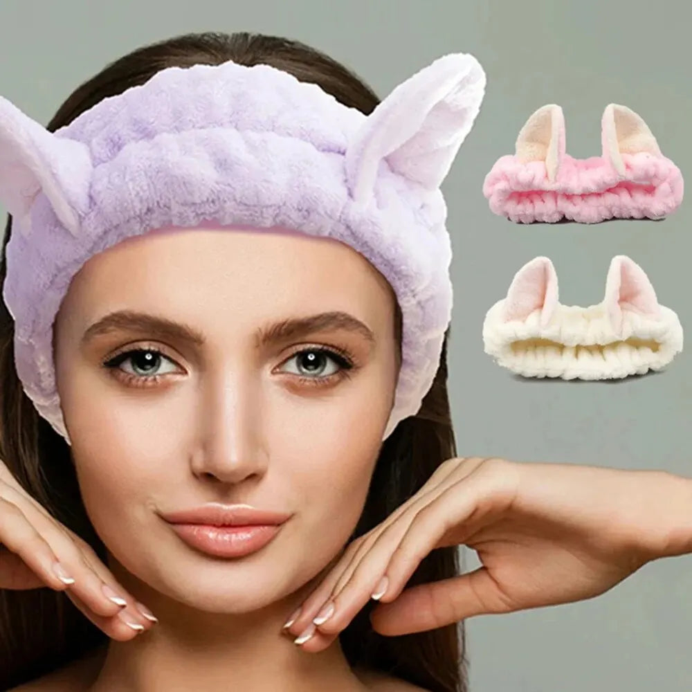 Cat Coral Plush Headband