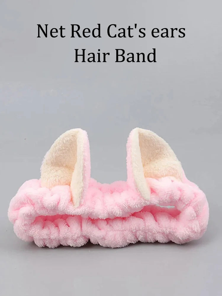 Cat Coral Plush Headband
