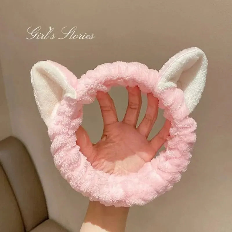 Cat Coral Plush Headband