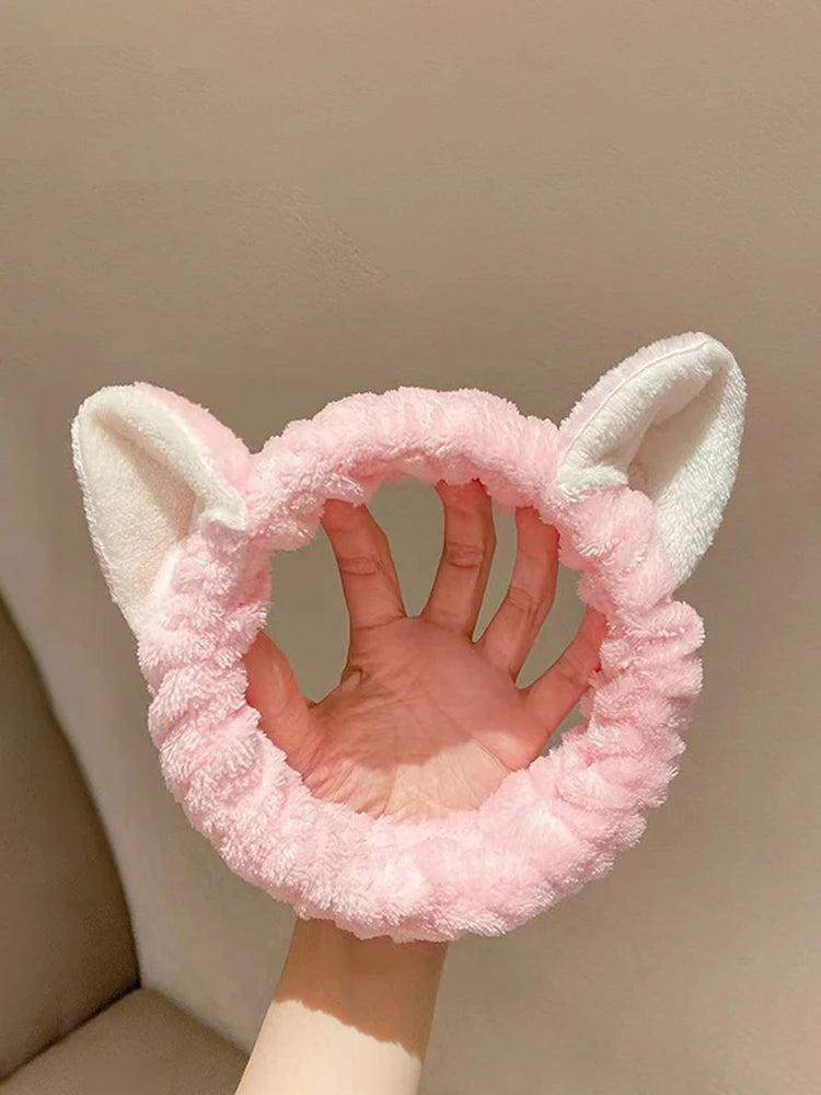 Cat Coral Plush Headband