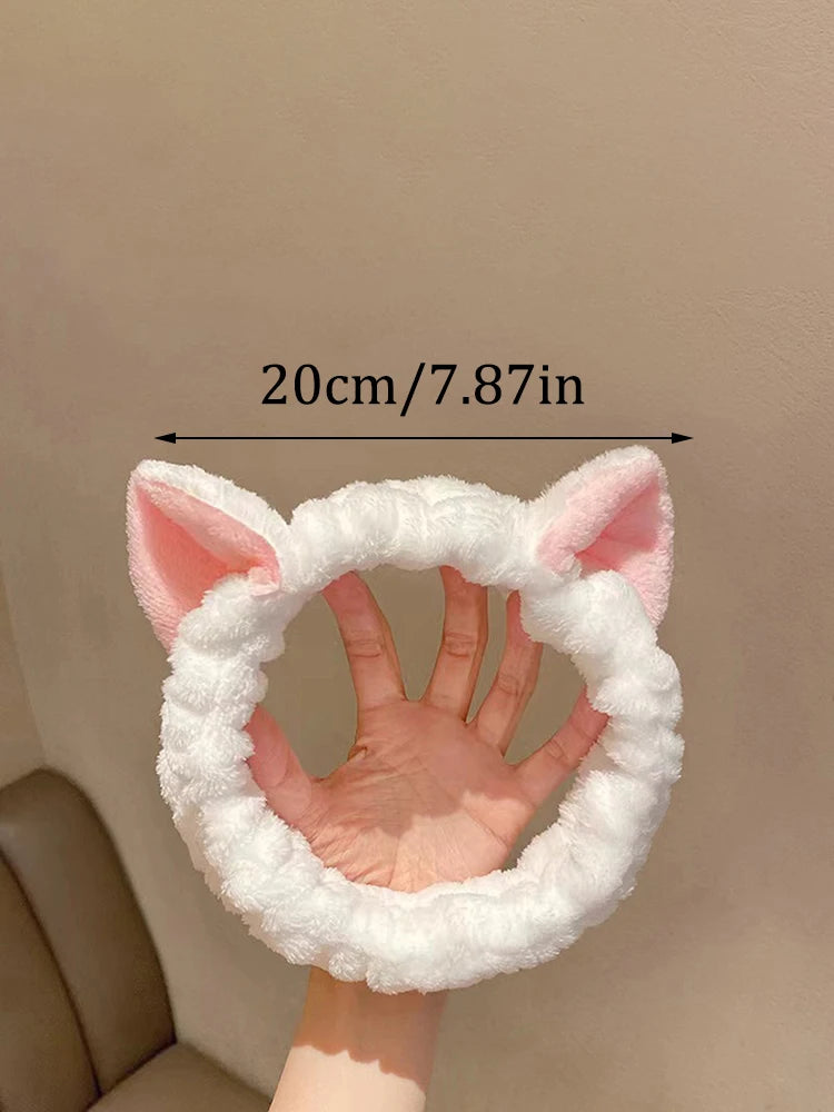 Cat Coral Plush Headband