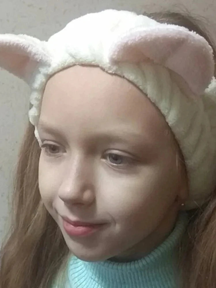 Cat Coral Plush Headband