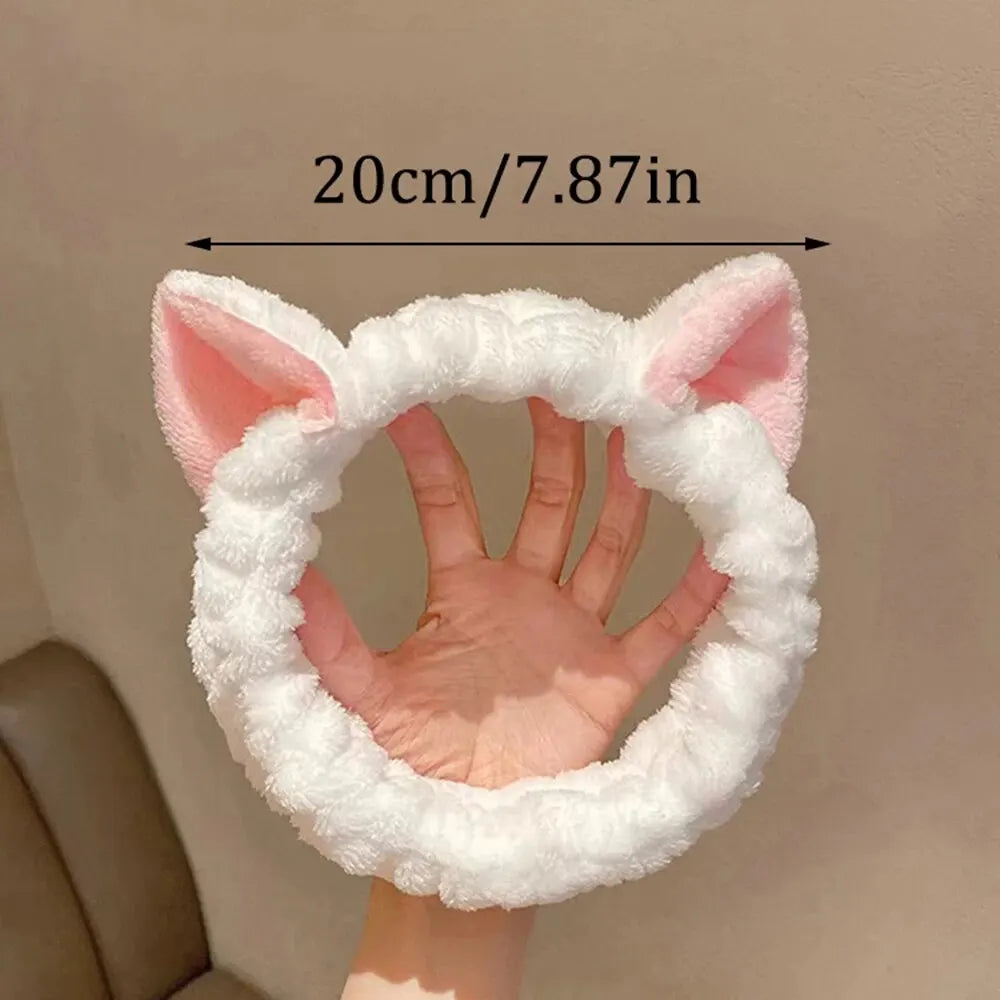 Cat Coral Plush Headband