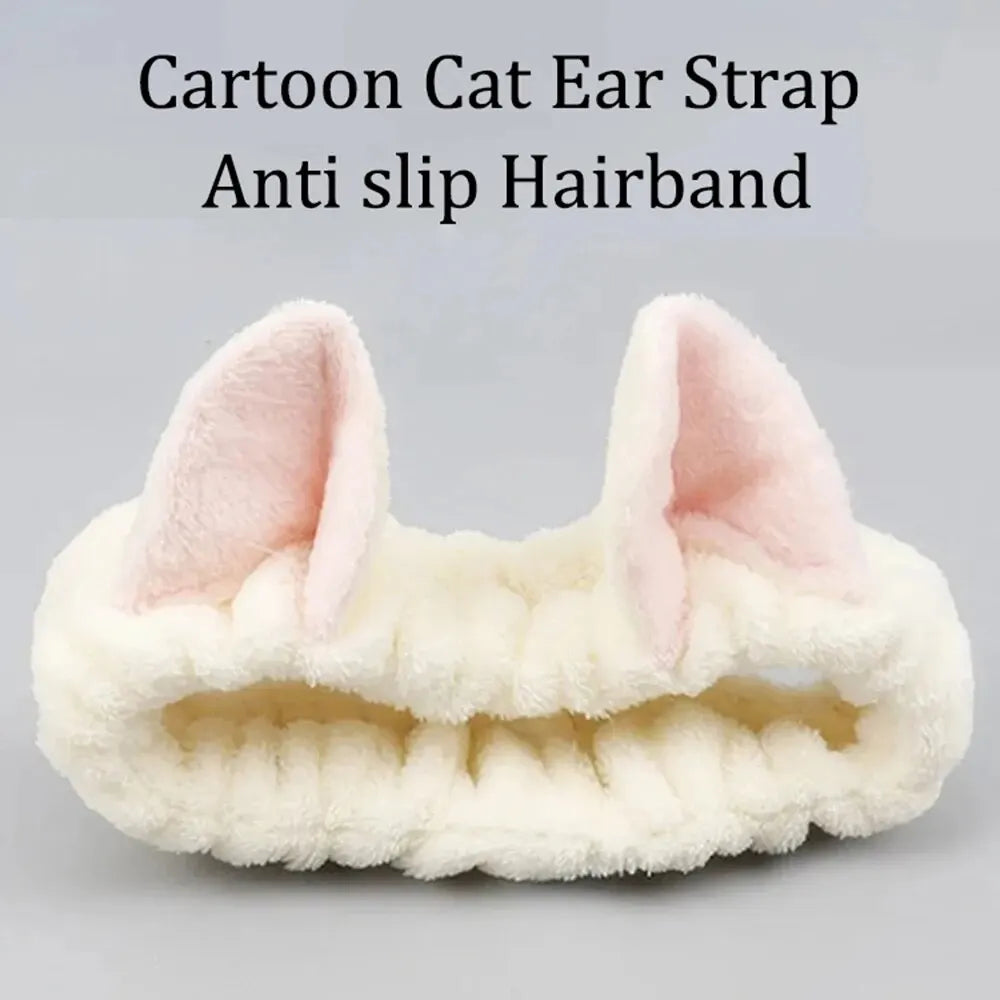 Cat Coral Plush Headband