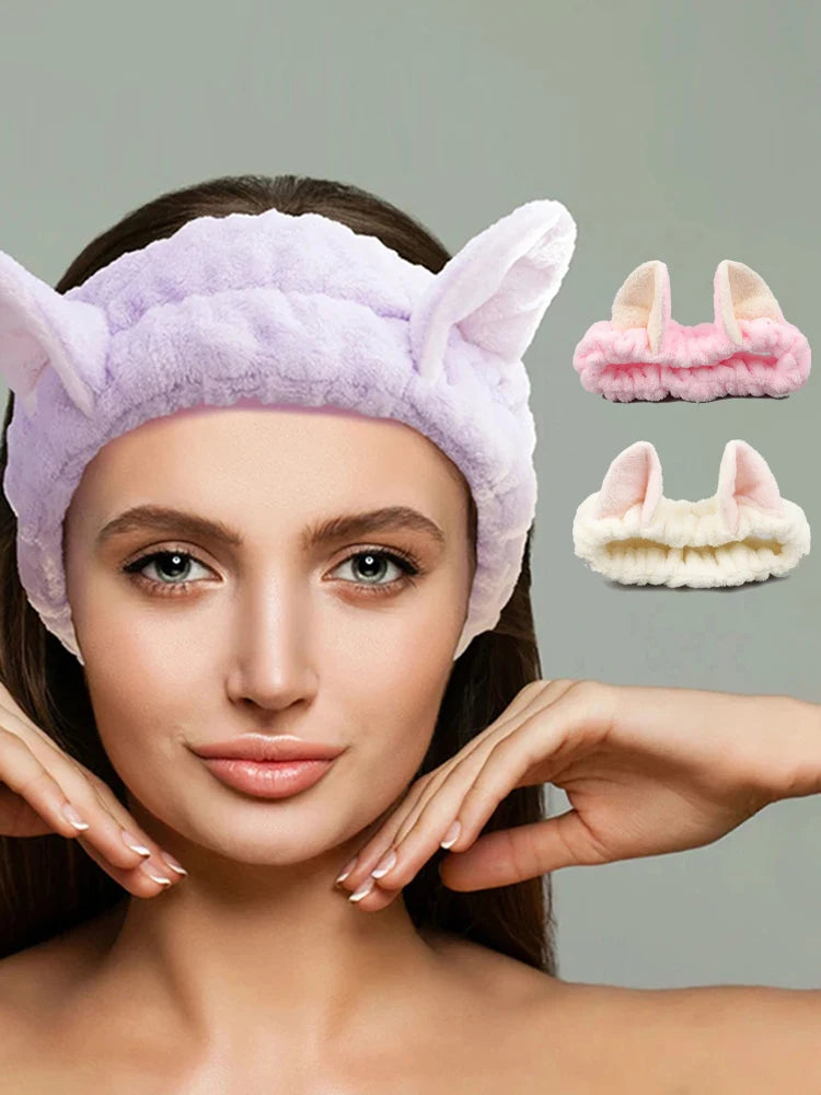 Cat Coral Plush Headband