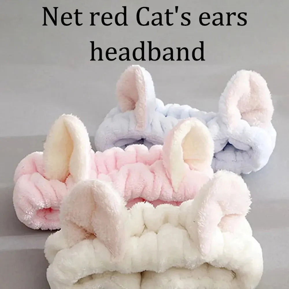 Cat Coral Plush Headband
