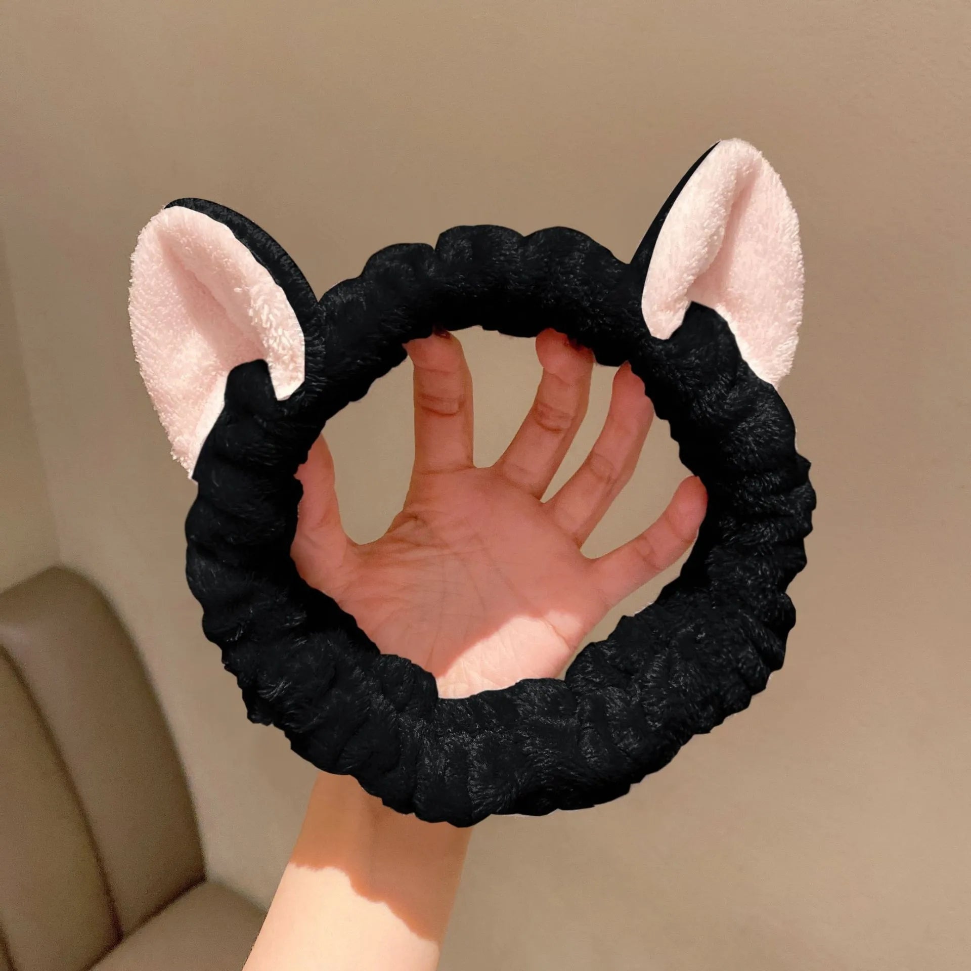Cat Coral Plush Headband