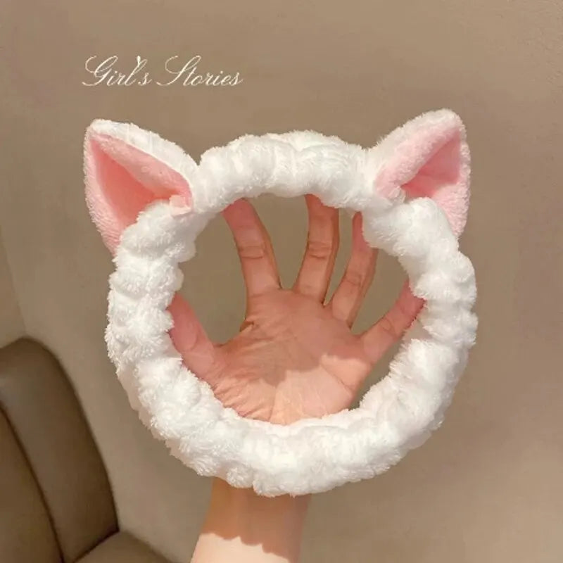 Cat Coral Plush Headband