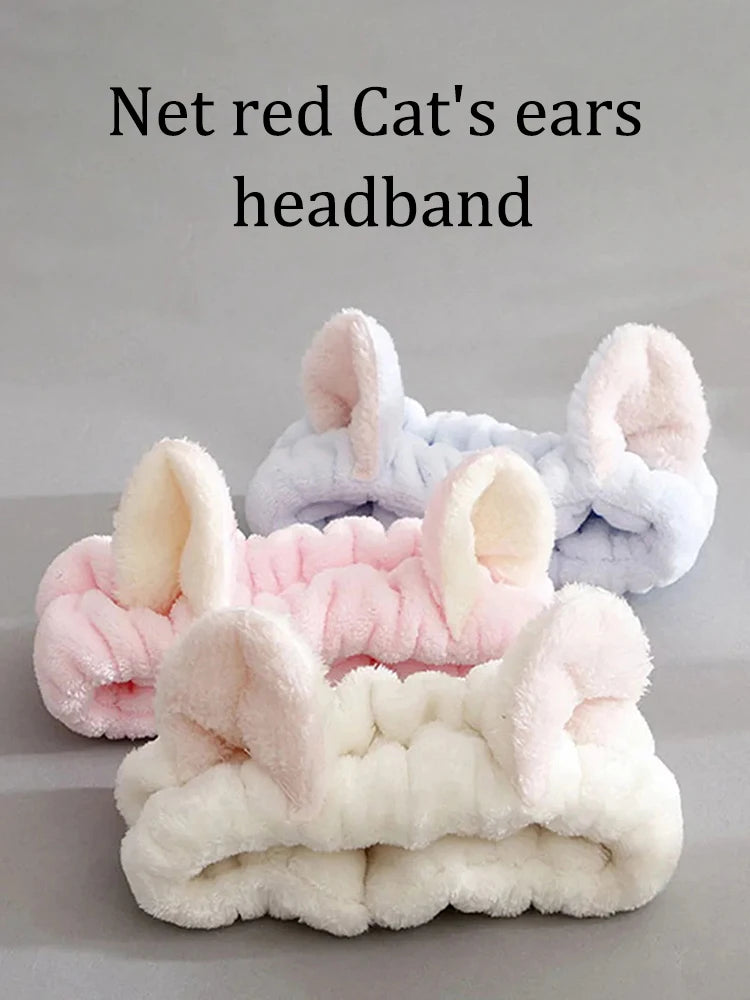 Cat Coral Plush Headband