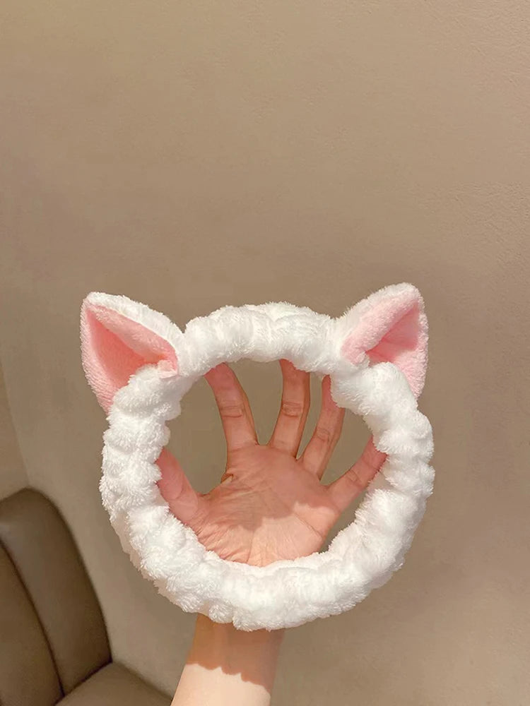 Cat Coral Plush Headband
