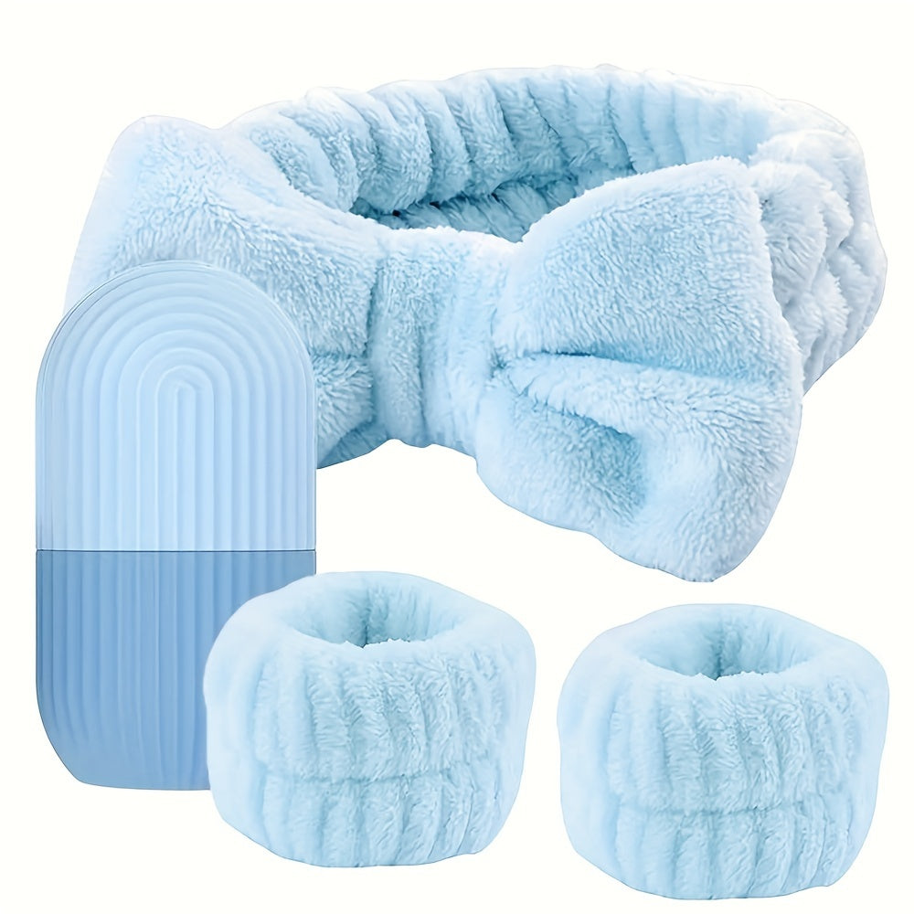 Ice Face Roller, Headband & Wristband Kit