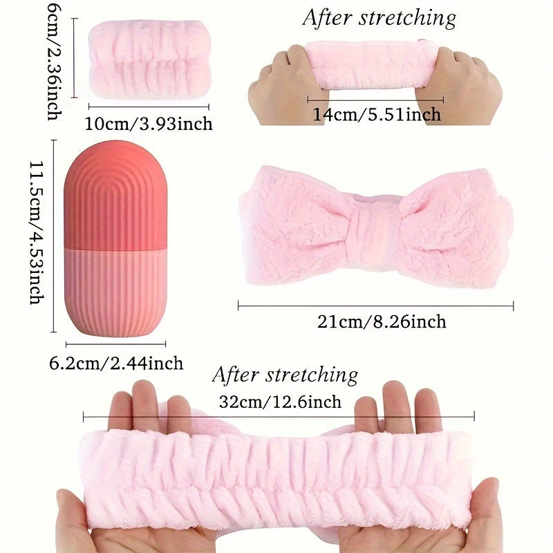 Ice Face Roller, Headband & Wristband Kit