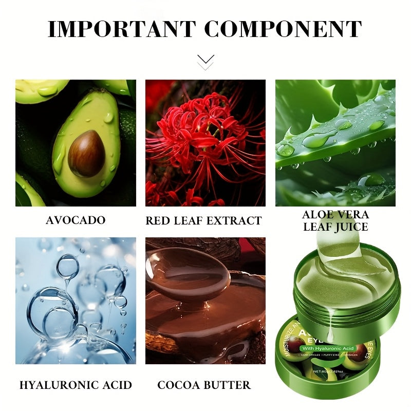 Aloe vera+Hyaluronic Acid eye serum cream, Under eye patches