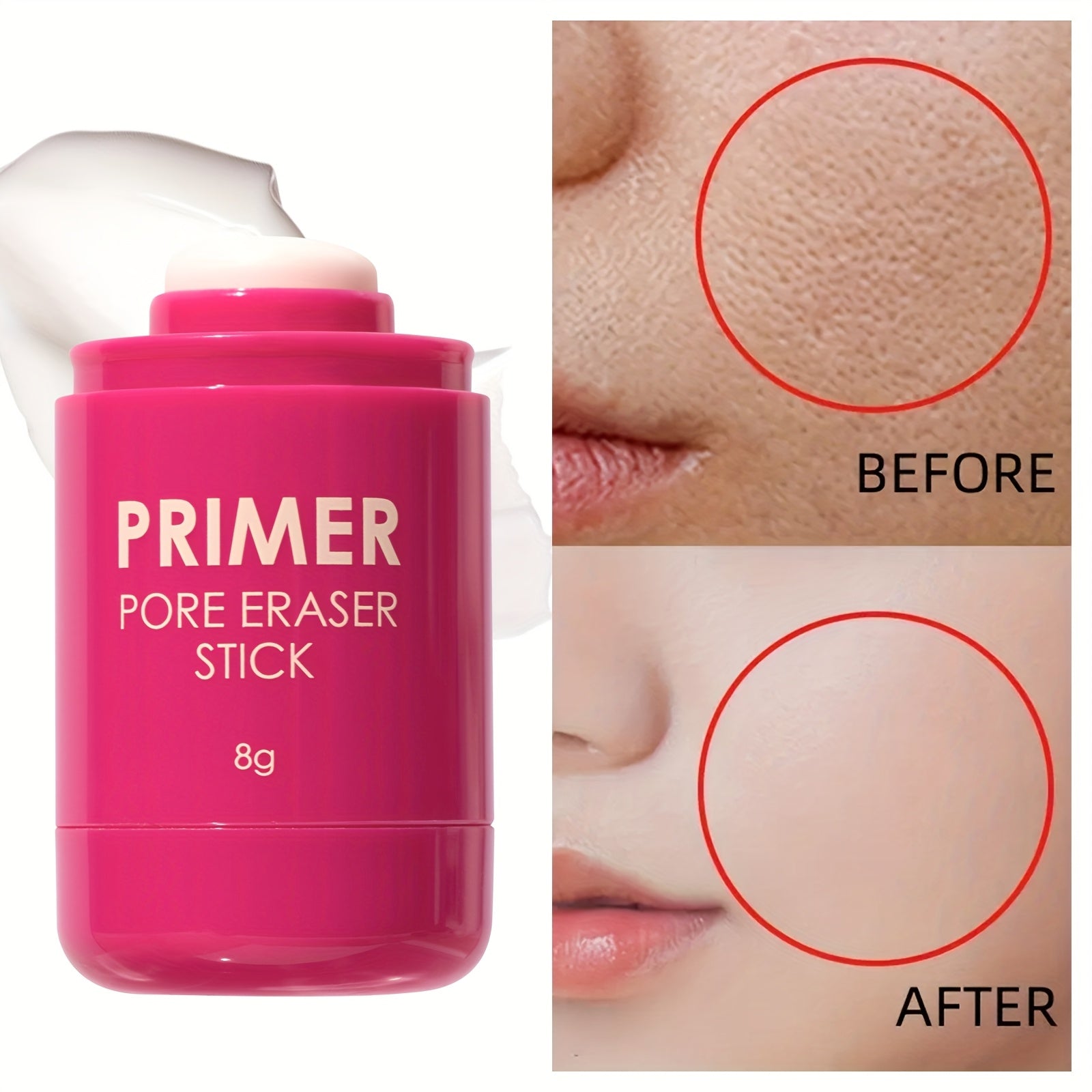 Pore-hiding & mild oil-control primer